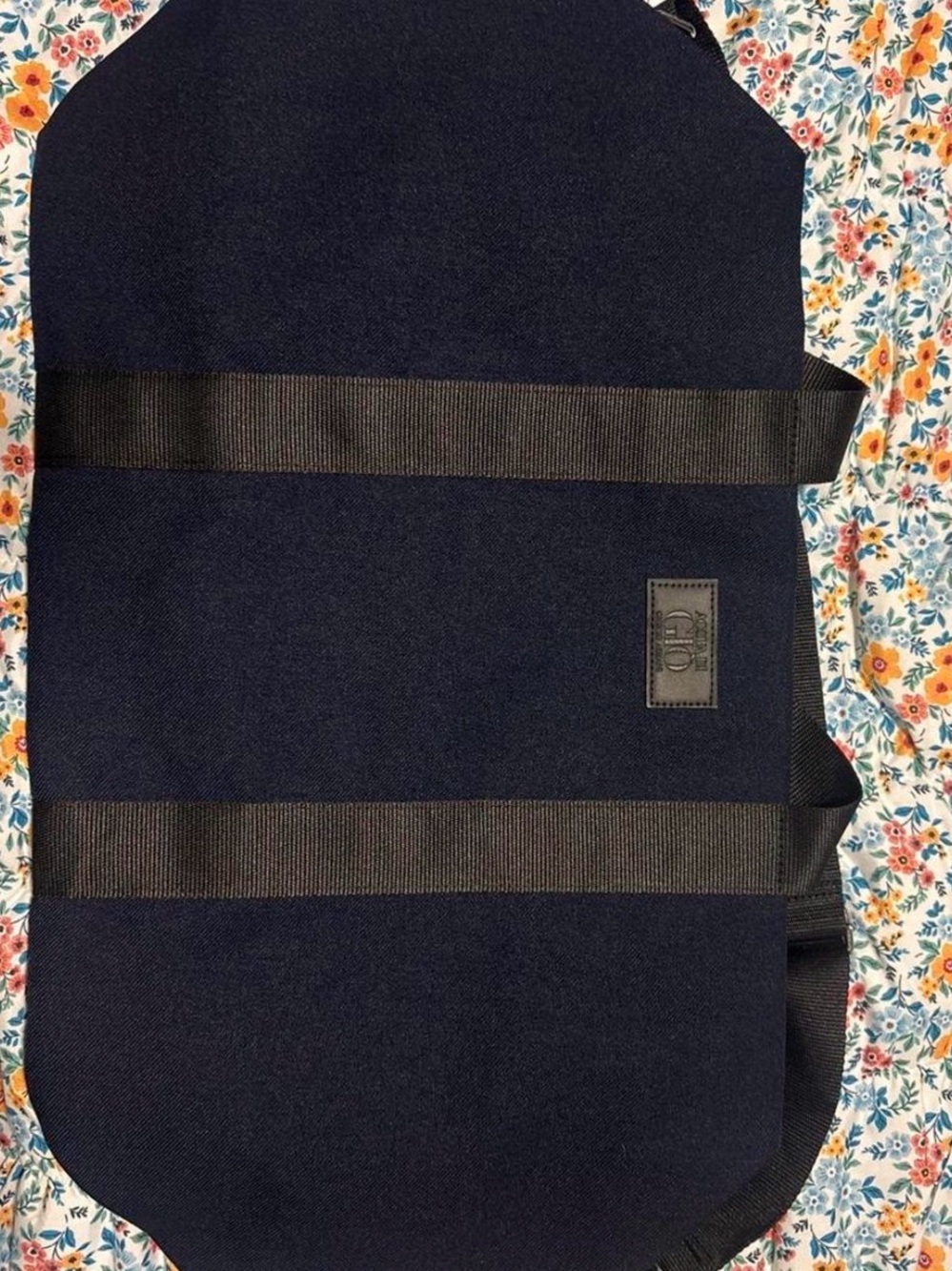 Giorgio Armani Navy Recycled-Plastic Tote